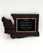 State Shaped Plaques - West