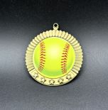 Jumbo Realistic Softball Medal