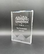 Clear Etched Rectangle Acrylic Award