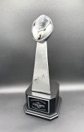 Large Chrome Perpetual Football Trophies
