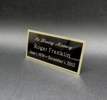 Engraved Brass Memorial Plate