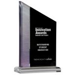 Modern Black and Silver Peak Acrylic Award