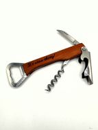 Wooden Bottle Opener & Corkscrew