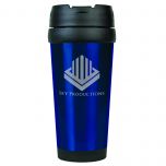 Personalized Color Travel Mug - Cobalt Blue