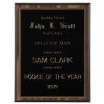 Economical Black Edge Walnut Wall Plaques