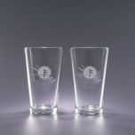 Engraved Pint Glasses with your course's logo