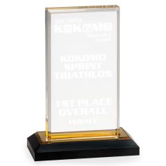 Beveled Acrylic Glow Award - Gold
