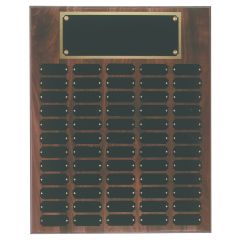 Extra Large Perpetual Walnut Plaque - 60 plates