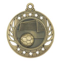 Antiqued Galaxy Soccer Medals