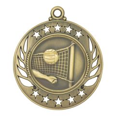 Stencil Cut Volleyball Medal