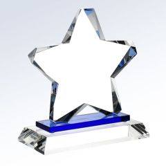 Blue Twinkle Star Crystal Awards