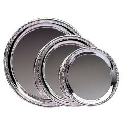 Round Silver Plated Tray