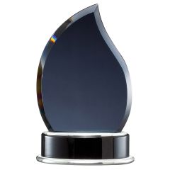 Flame Smoked Glass Trophies