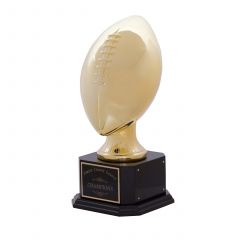 Large Engraved Gold Football Trophy
