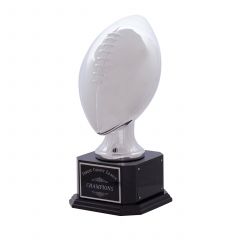Large Personalized Silver Football Trophies