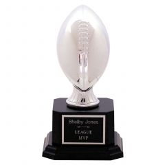 Engraved Silver Football Trophy