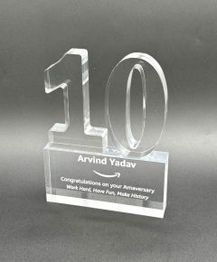Years Of Service Acrylic Award