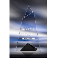 Pinnacle Point Glass Award - Black