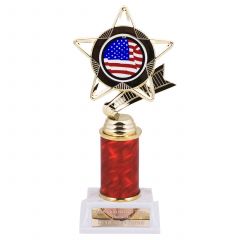 American Flag Column Trophy