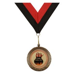Chili Cookoff Medal - w/black-red