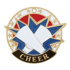 USA Star Cheer Medal - gold