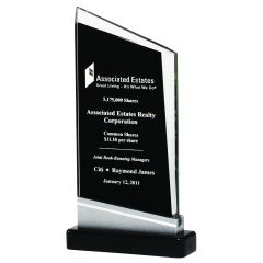 Zenith Peaked Black Glass Award