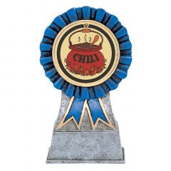 Chili Competition Resin Trophies - blue