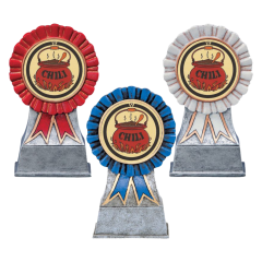 Chili Competition Resin Trophies - blue