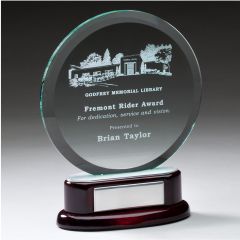 Jade Disk and Rosewood Glass Awards