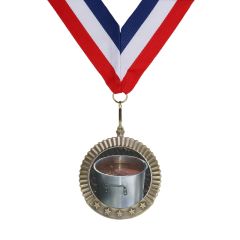 Realistic Chili Pot Engraved Medallion