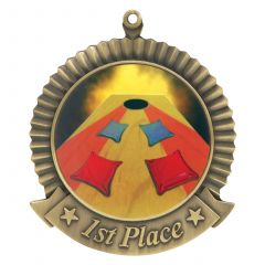 Corn Hole Tournament Medal - First Place Gold