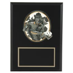 Boys Soccer Blaster 3D Resin Plaque