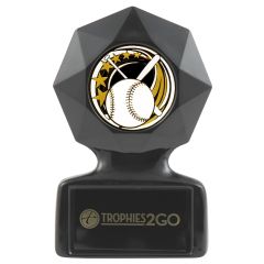 Vintage Black Acrylic Baseball Trophy