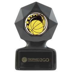Vintage Black Acrylic Basketball Trophy