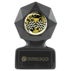 Vintage Black Acrylic Racing Trophy