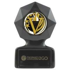 Vintage Black Acrylic Victory Trophy