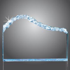 Jagged Mountain Range Acrylic Trophy