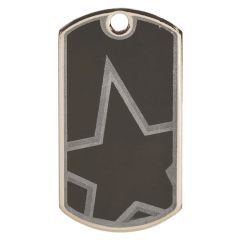 Black Silver Star Tags