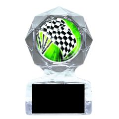 Action Checkered Flag Racing Acrylic Trophy