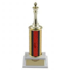 King of Chess Trophy with Column