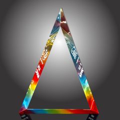 Three Point Rainbow Acrylic Award