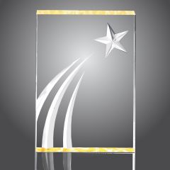 Shooting Star Golden Acrylic Award