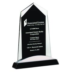 Monument Silver Arched Glass Trophy