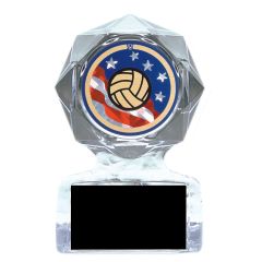 Translucent Patriotic Volleyball Award