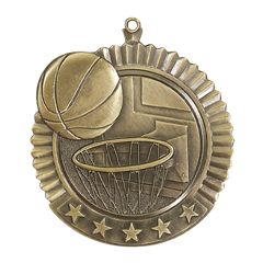 Jumbo Basketball Medallion - gold