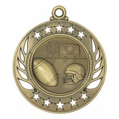 Stencil Golden Football Medals