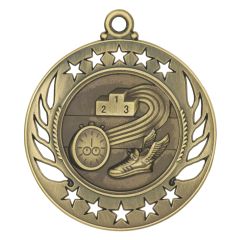 Stencil Golden Running Medals