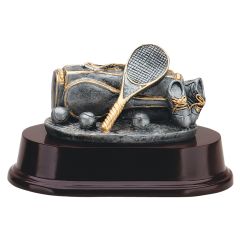Tennis Duffle Resin Award Trophy