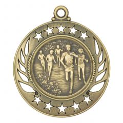 Stencil Golden Marathon Medals