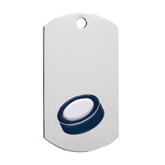Etched Chrome Hockey Dog Tag